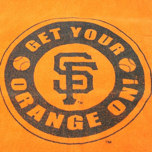 SAN FRANCISCO GIANTS GET YOUR ORANGE ON 2012 RALLY TOWEL STUBHUB SGA PRO TOWELS - Picture 3 of 9